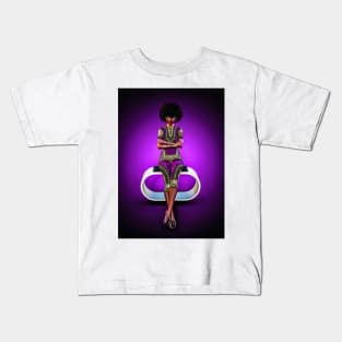 Toon black woman Kids T-Shirt